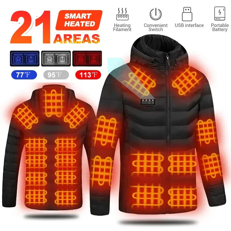 Men Jacket Heated Womens Electric Usb Heater Jacket Thermal Vest Body Warmer