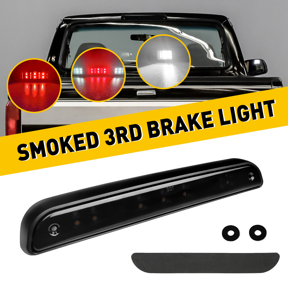 Smoke Red/White Third Brake Light Cargo Lamp for Ford F-150 F-250 F-350