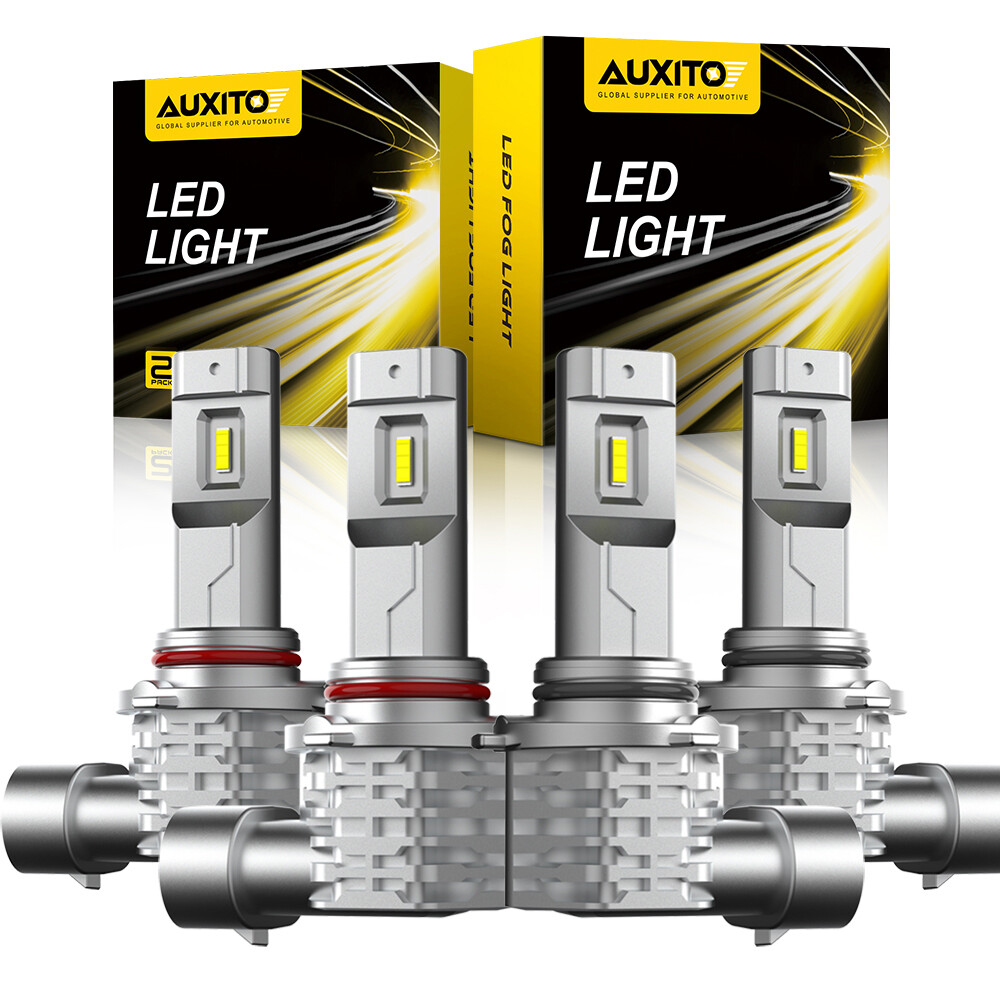 9005 9006 LED Headlight Super Bright Bulbs Kit 6500K White 40000LM High Low Beam
