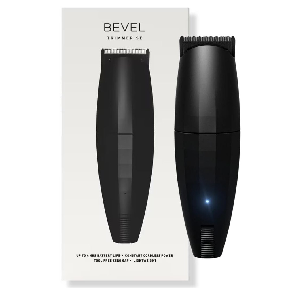 Bevel Beard Travel Trimmer SE for Men - Cordless Compact Design