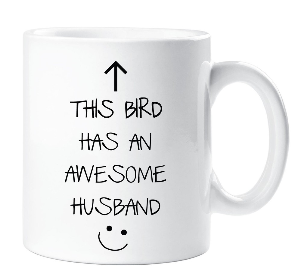 Awesome Husband Wife Mug - Funny Ceramic Cup Novelty Gift Idea