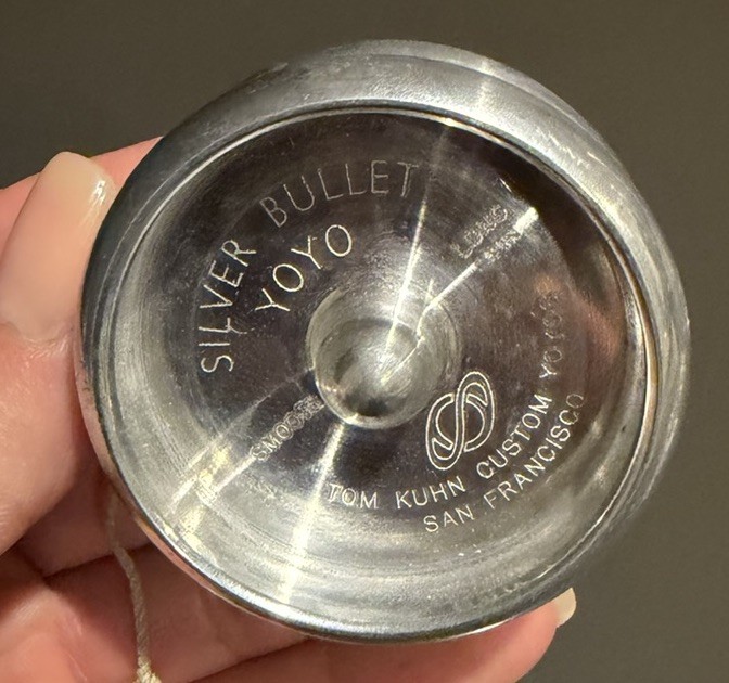 Tom Kuhn Silver Bullet (SB-1) the world's first aluminum, fixed-axle yo-yo