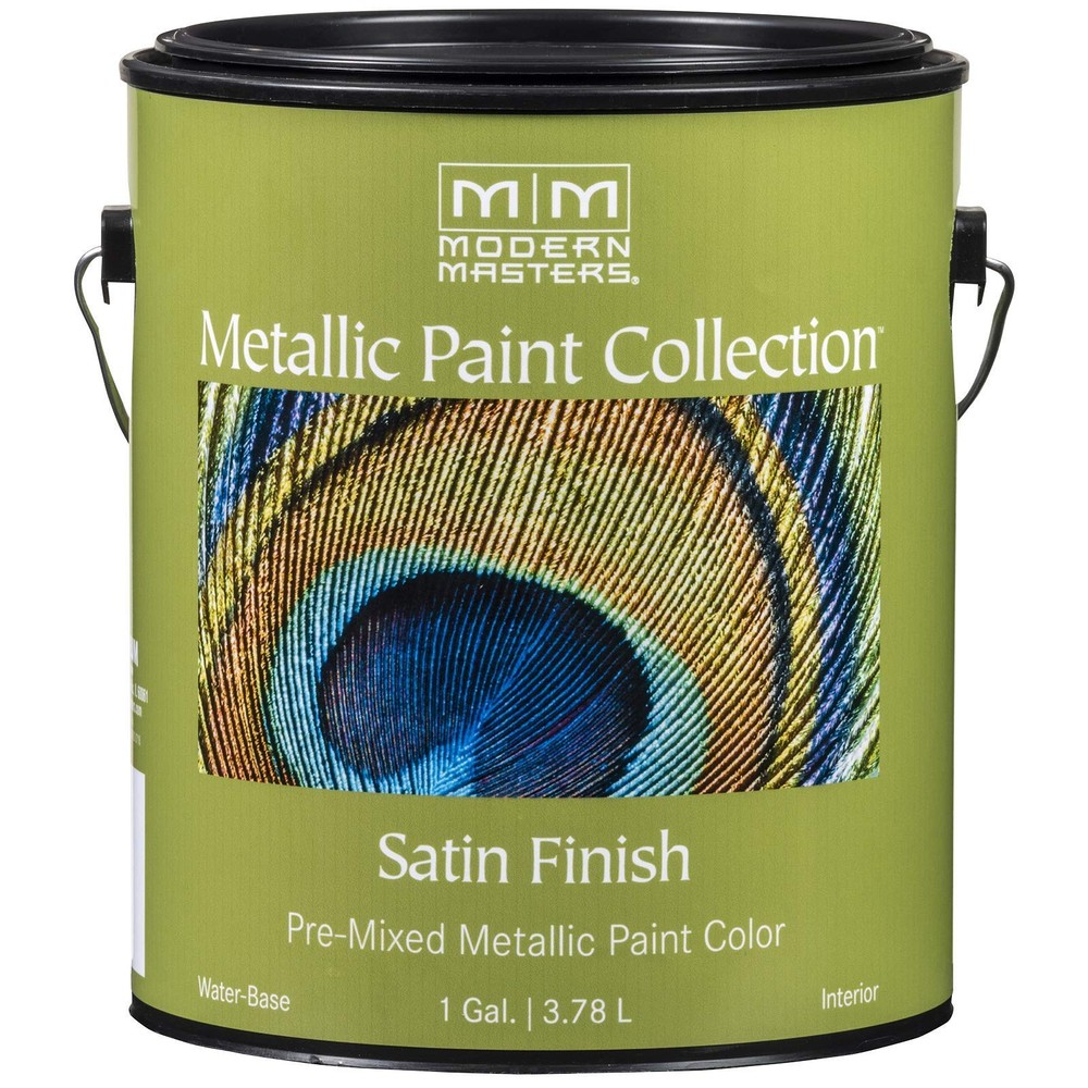 Modern Masters 1 gal ME221 Warm Silver Metallic Paint Collection Water-Based Dec
