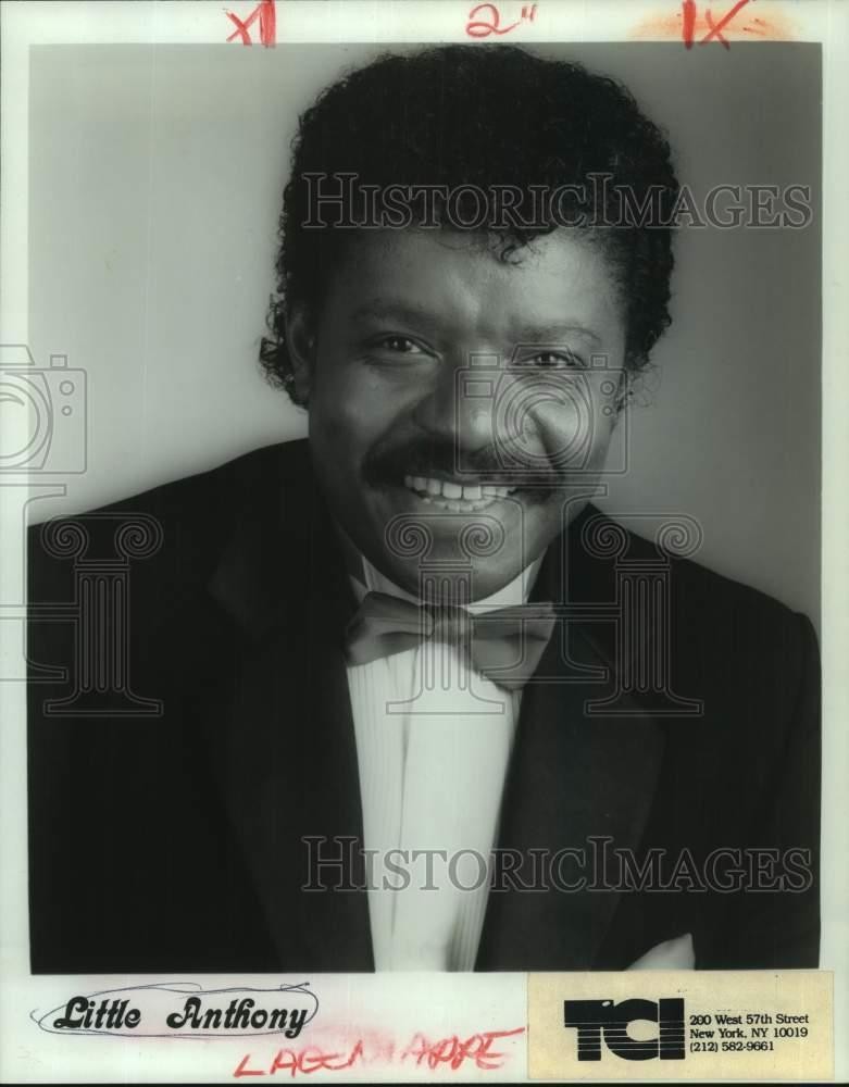 1985 Press Photo Little Anthony - nop51359