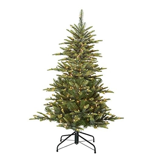 4.5ft Pre-Lit Aspen Fir Artificial Christmas Tree with 250 UL Clear Lights
