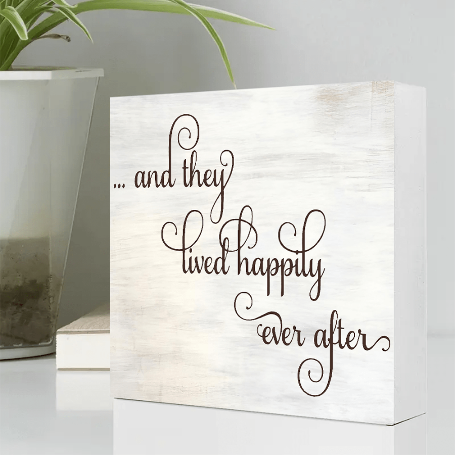 2D 1P Rustic Wooden Box Sign 