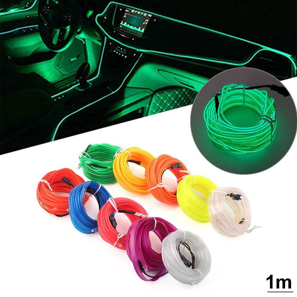 1 Meter Car Interior Atmosphere Strip Lights LED Decoration Lamp Accessories USB