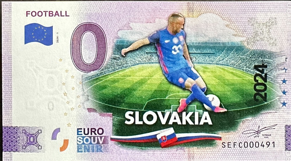 Ticket 0 Euro Football Color Slovakia Euro 2024 Number Various