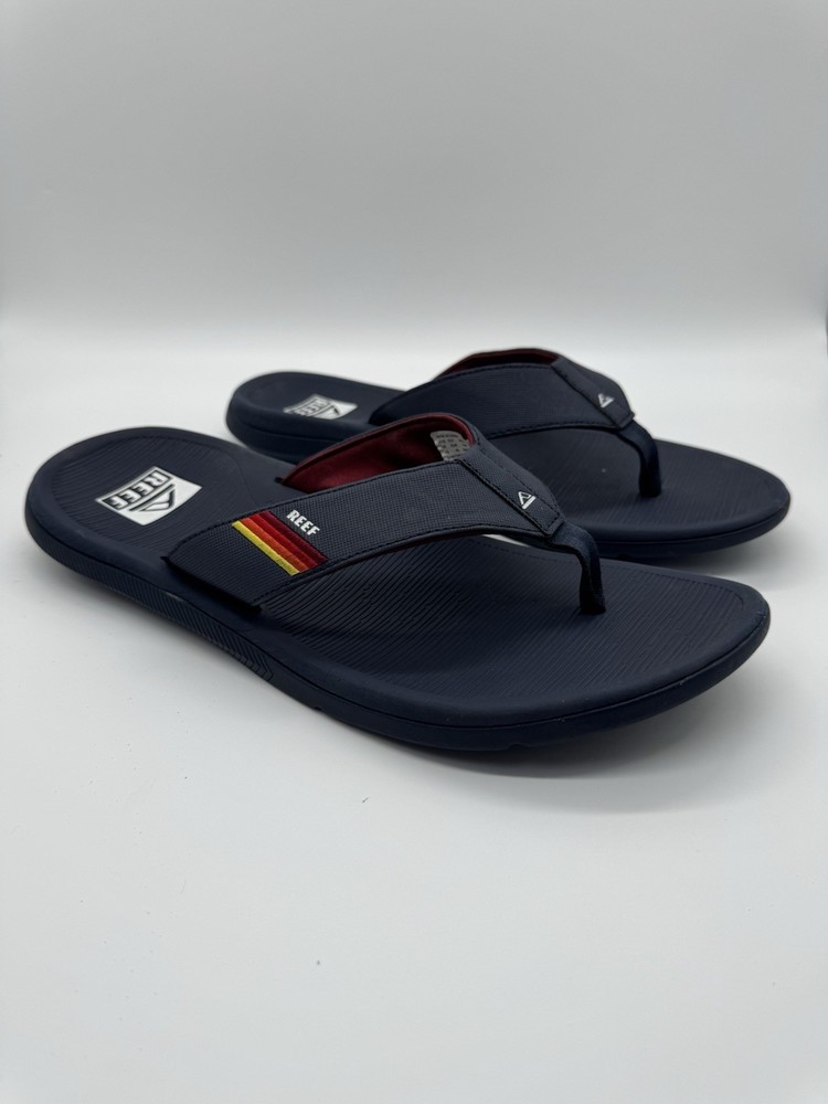 Reef Santa Ana Men's Gray Flip Flop Beach Sandal Shoes Size 12 EU 45
