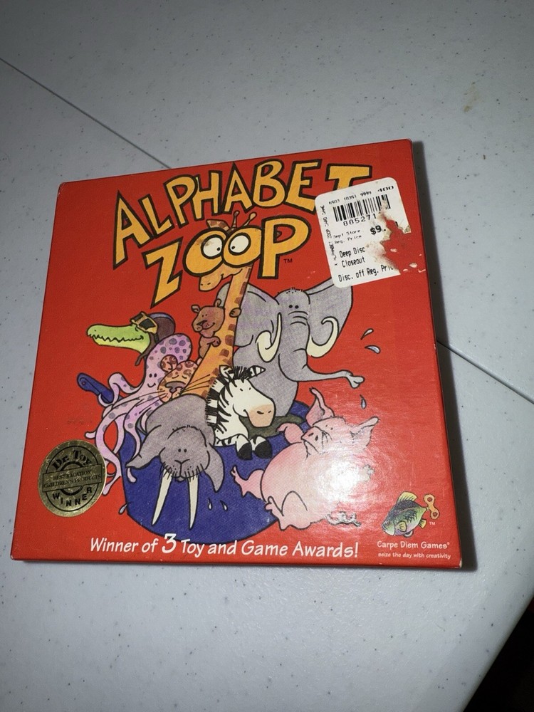 Alphabet Zoop Card Game for Kids Ages 3+ Fun Educational Learning 1-4 Players 4-in-1 Card Games