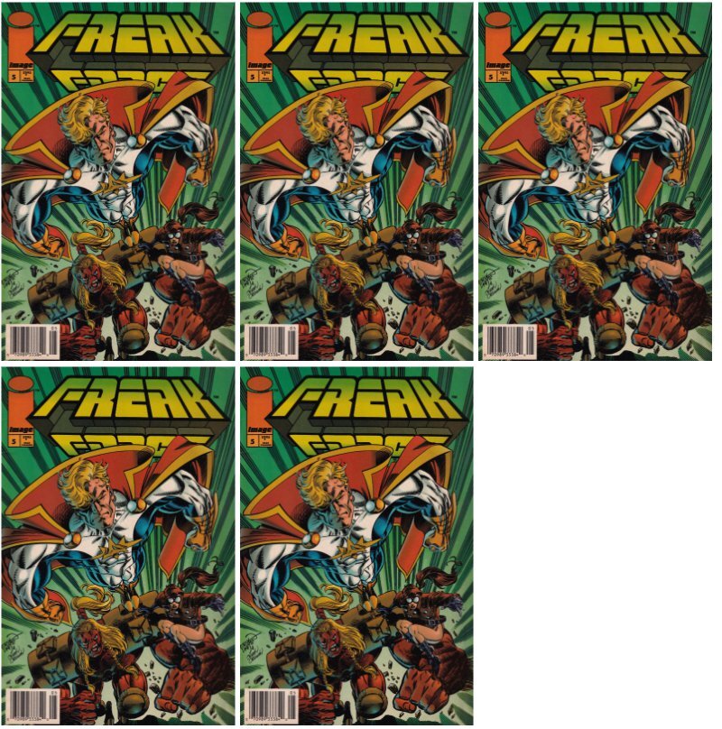 Freak Force #5 Newsstand Cover (1993-1995) Image Comics - 5 Comics