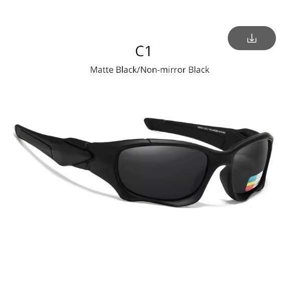 KDEAM Outdoor Sports Polarized Sunglasses Men Curve Cutting Frame Stress KD0623