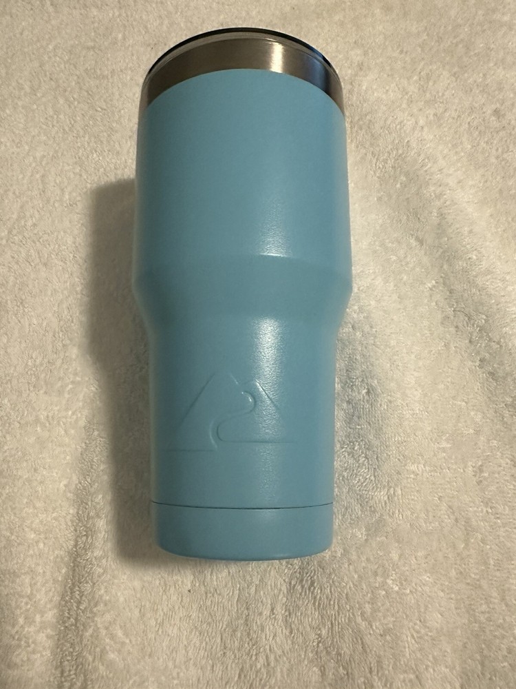 Ozark Trail 30 oz Travel Tumbler Mug Teal Splash Proof Lid Logo
