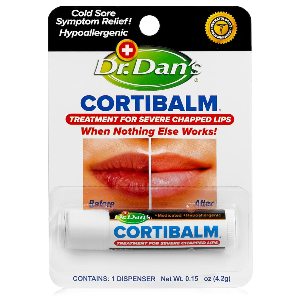 Cortibalm - 1 Pack - for Dry Cracked Lips - Healing Lip Balm for Severely Chappe