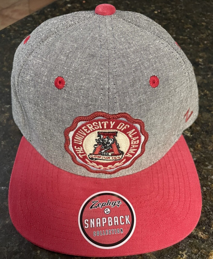 Alabama Crimson Tide Hat Retro Old School Classic Big AL Zephyr Snapback Cap NWT