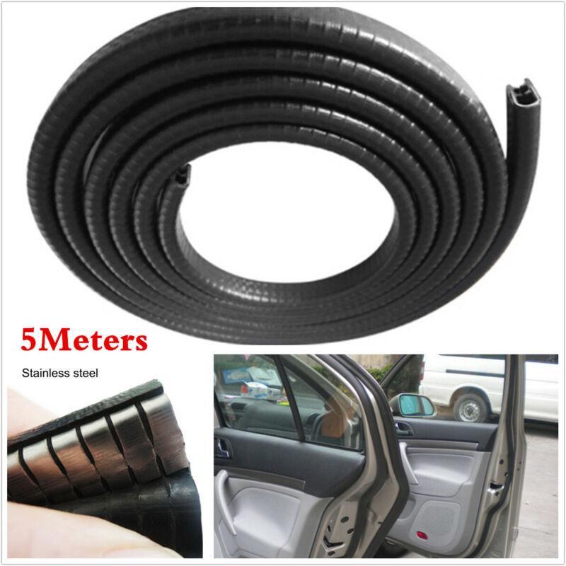 Universal High Quality Rubber Seal Weatherstrip Car Door Protector Edge Trim 5M