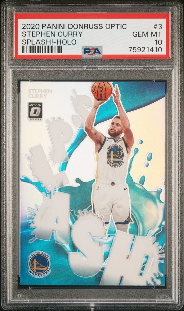 2020 Panini Donruss Optic #3 Stephen Curry Splash!-Holo PSA 10
