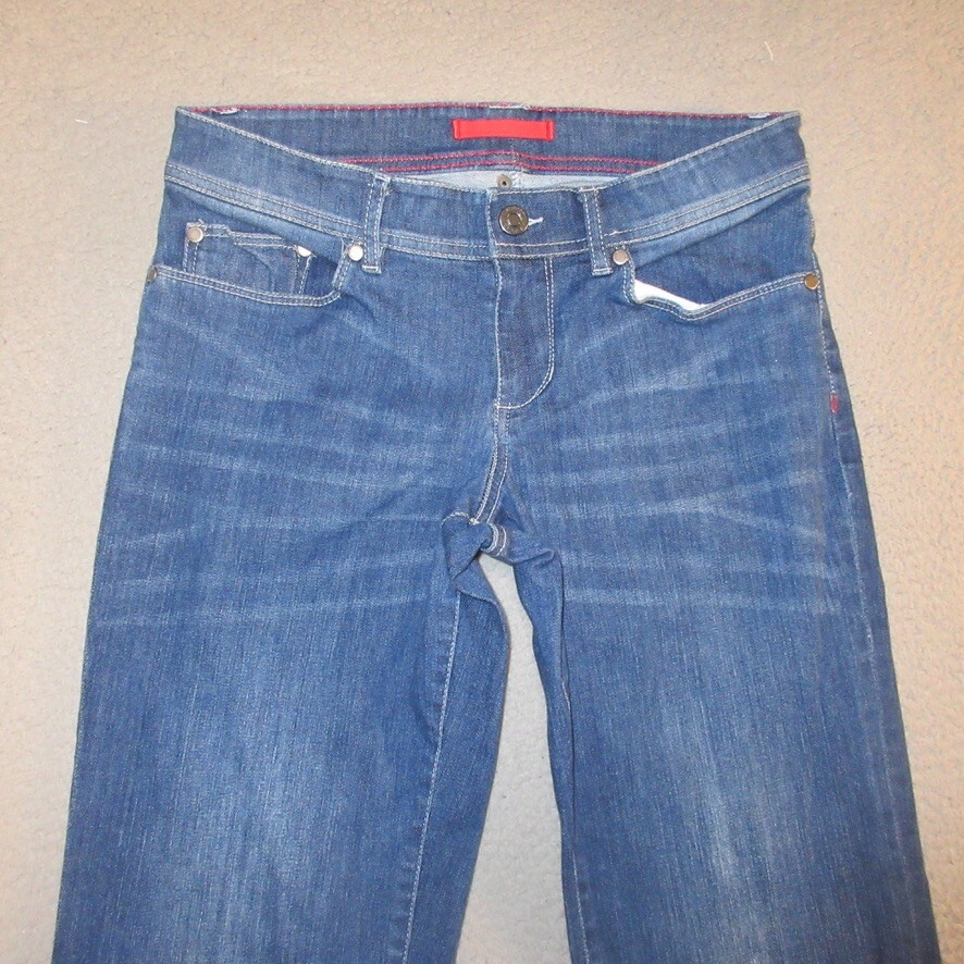 LL Bean Jeans 6P Womens Straight Leg Stretch Low Rise Measures 29x28.5