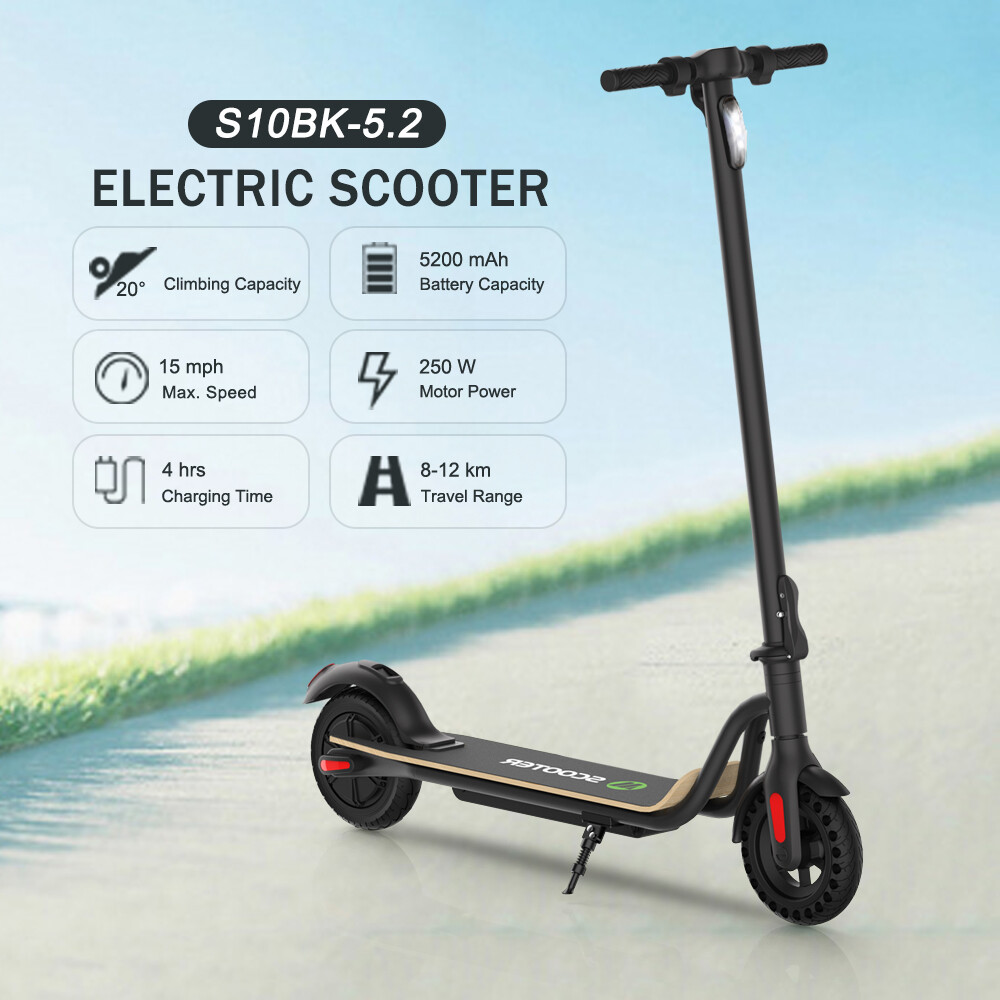 250W Adult Folding E-Scooter with 12KM Range 8 Inch Solid Tires