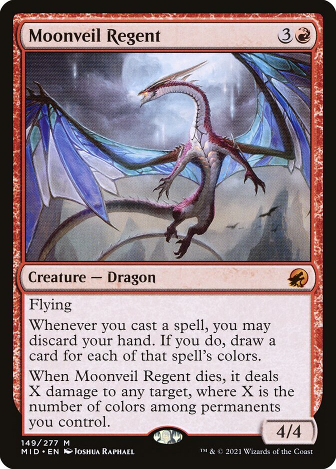 MTG Moonveil Regent 149/553 Innistrad Midnight Hunt LP Condition  