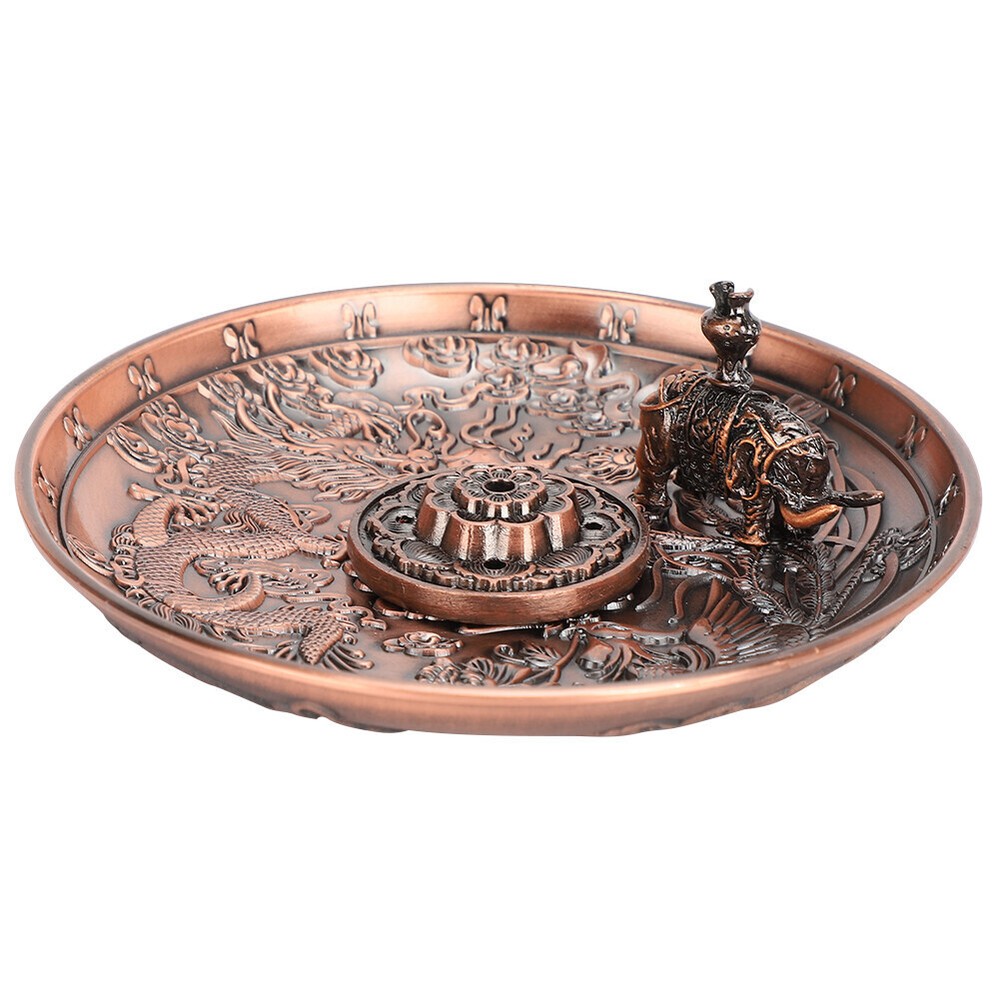 Dragon Phoenix Elephant Incense Holder Joss Stick Burner Home Decor Stand