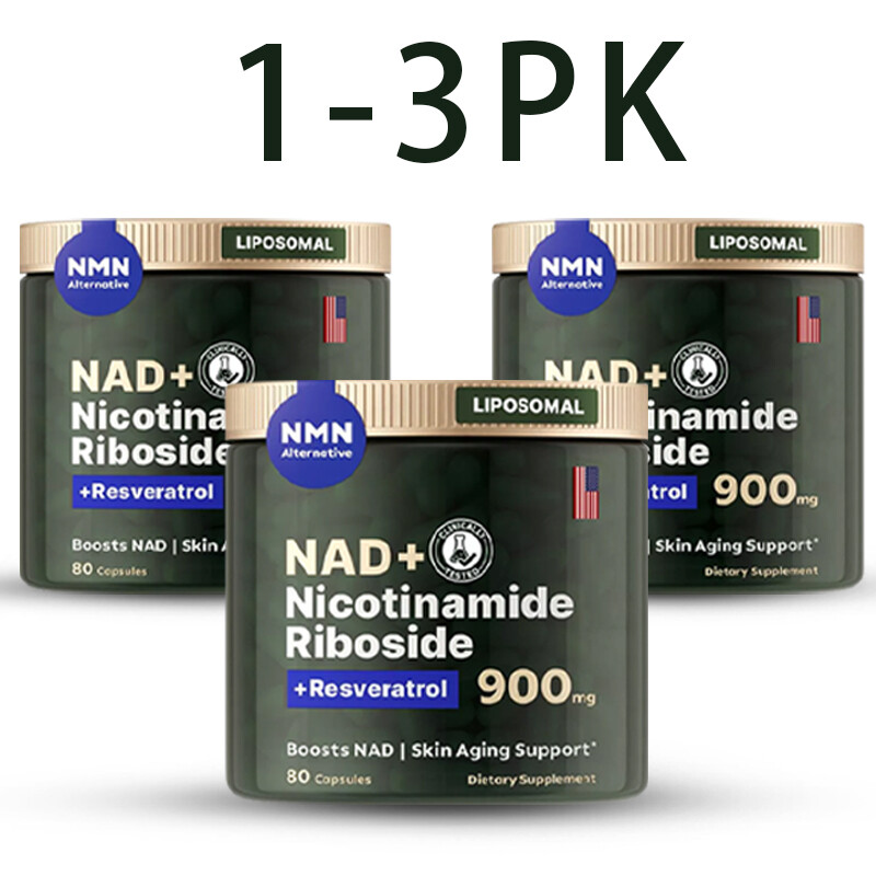 NAD+ Supplement for Anti-Aging Energy Focus & Nicotinamide Riboside Resveratrol⭐