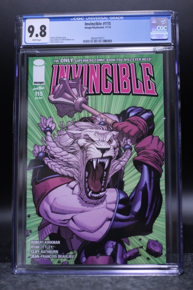 Invincible (2003) #115 Ryan Ottley Battle Beast Cov CGC 9.8 Blue Label WH Pages