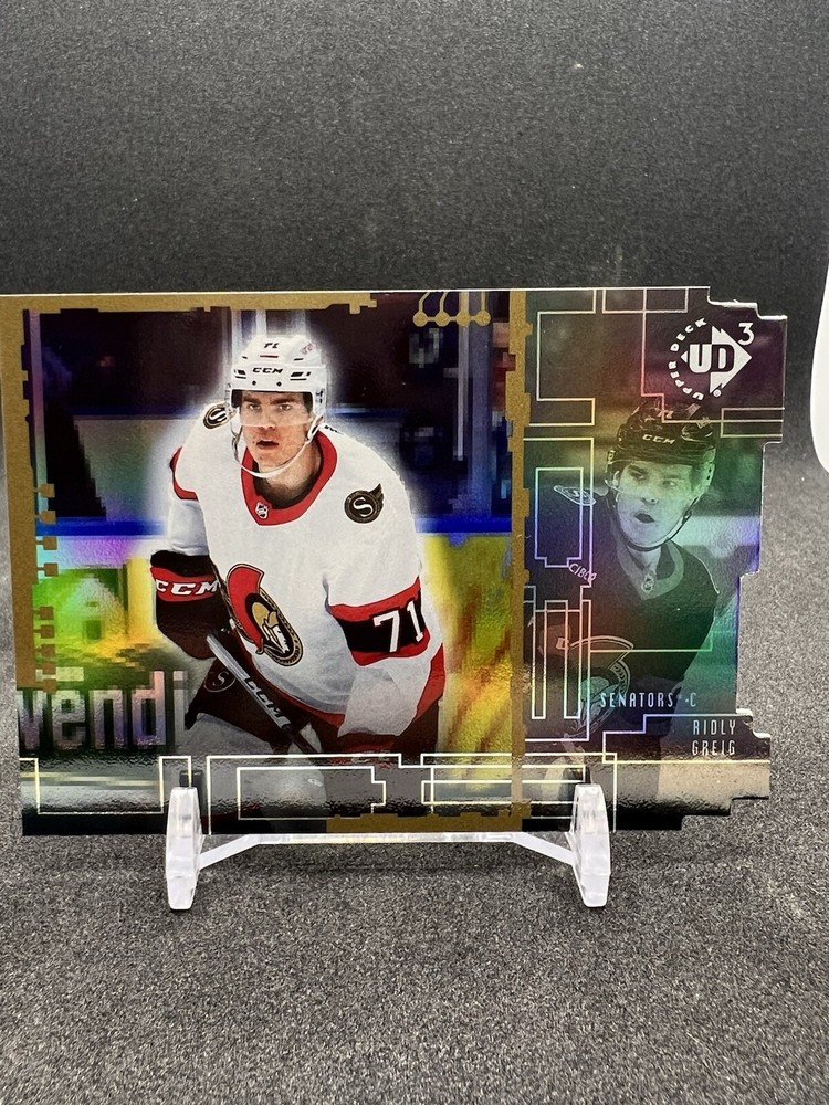 Ridly Greig 2023-24 Upper Deck Extended Series UD3 Retro Hockey Card