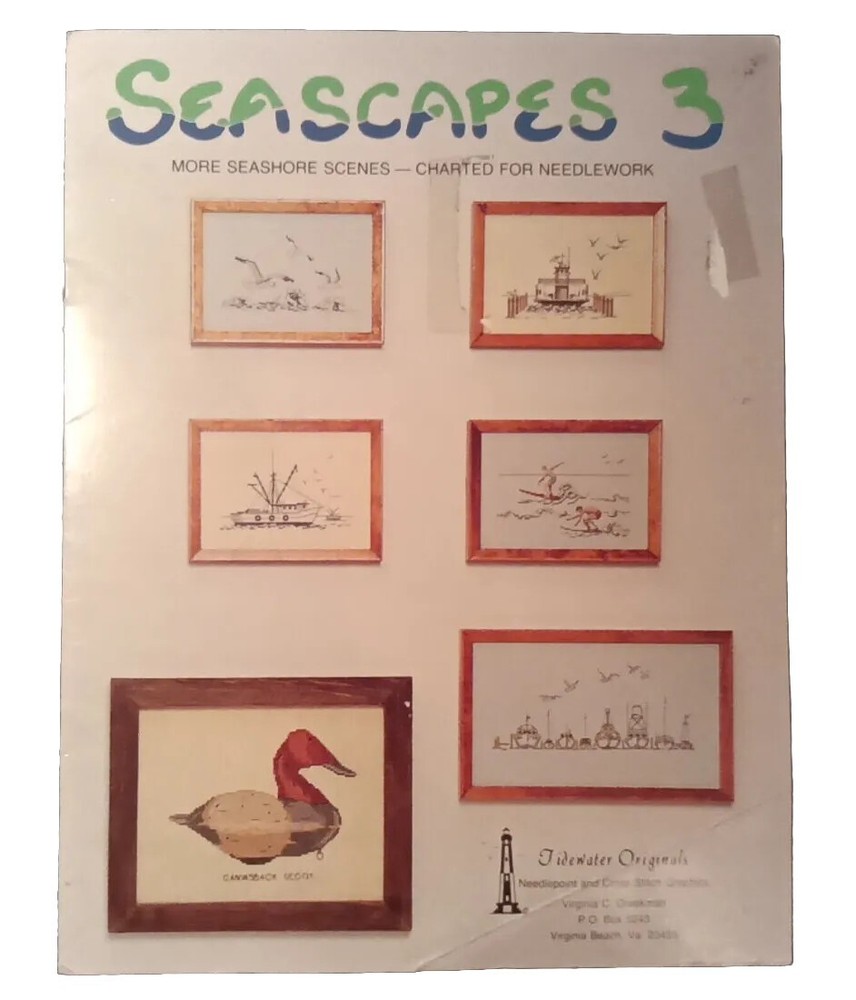 SEASCAPES 3 - Tidewater Originals Counted Cross Stitch More Seashore Scenes