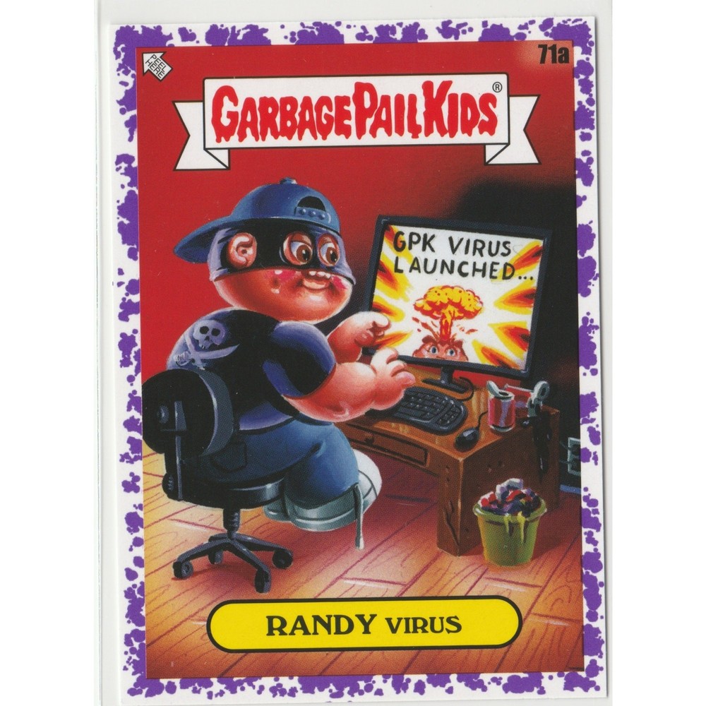 Randy Virus 71a Purple Garbage Pail Kids GPK 35th Anniversary 2020 Series