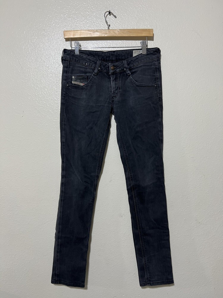 Diesel Thavar Jeans Men 28X32 Slim Skinny Dark Wash Cotton Moto Rocker Denim