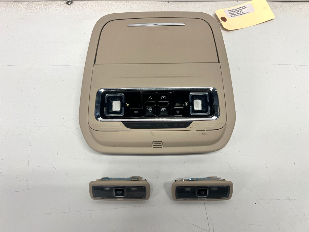 20-23 LINCOLN CORSAIR OVERHEAD CONSOLE UPPER DOME LIGHT MAP LAMP SET OEM LOT3552