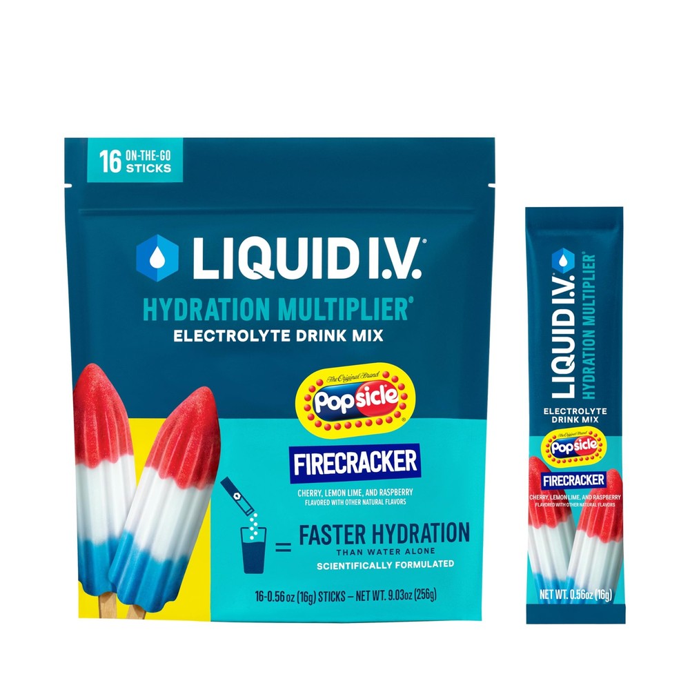 Liquid I.V.® Hydration Multiplier - Popsicle Firecracker | Electrolyte Powder...