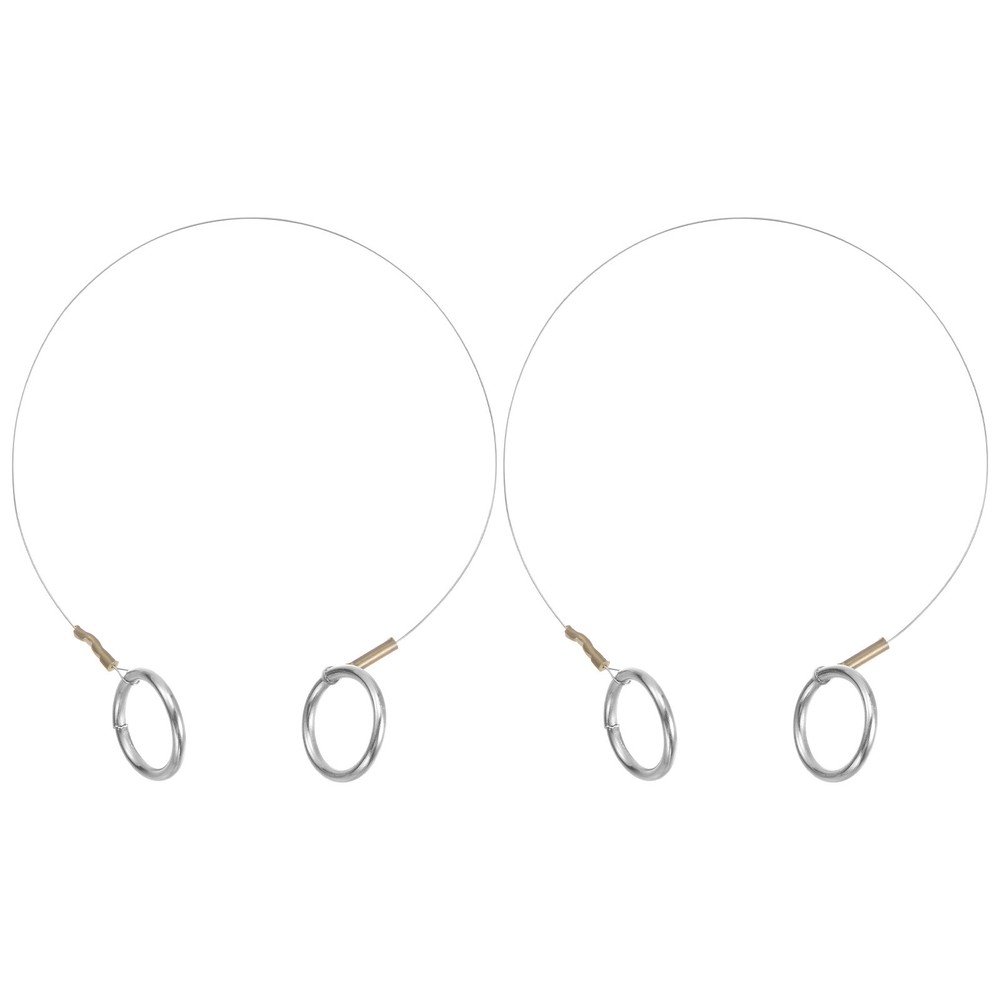 2pcs 12.2-inch Silver Wire Clay Mud Cutting Tools for Pottery and Sculpting