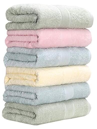 Permium Bamboo Cotton Bath Towels-27x54inch - Natural, bath towels Multi Color