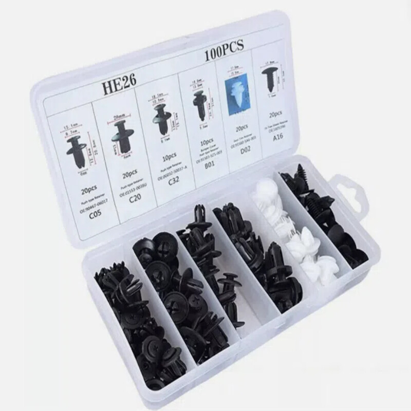 Combined Set Clip General Purpose 100pcs Car Buckle Set Quick Assembly Car Boxed