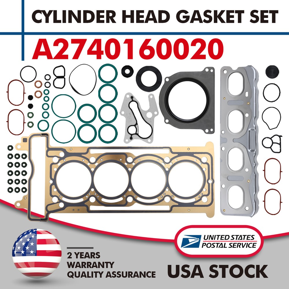 OEM Cylinder Head Gasket Set Repair Kit For Benz C200 E260 V250 W205 X253 2.0T