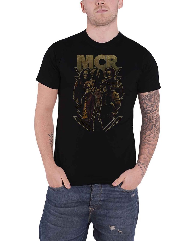 My Chemical Romance Appetite For Danger Band Logo Mens Black T-Shirt