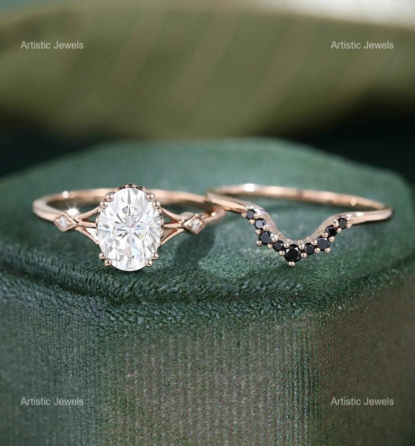 Christmas Sale Moissanite Gemstone Stackable Ring Sterling Silver US All Size-image