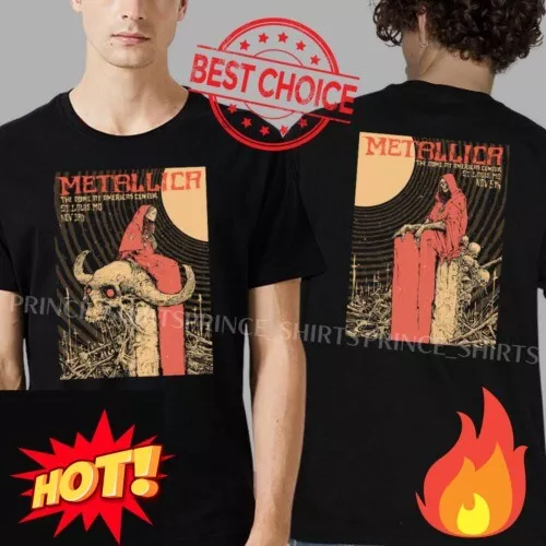 Metallica M72 Shirt - Tour St. Louis Dome 2 Side, Worldtour Concert Merch Tee