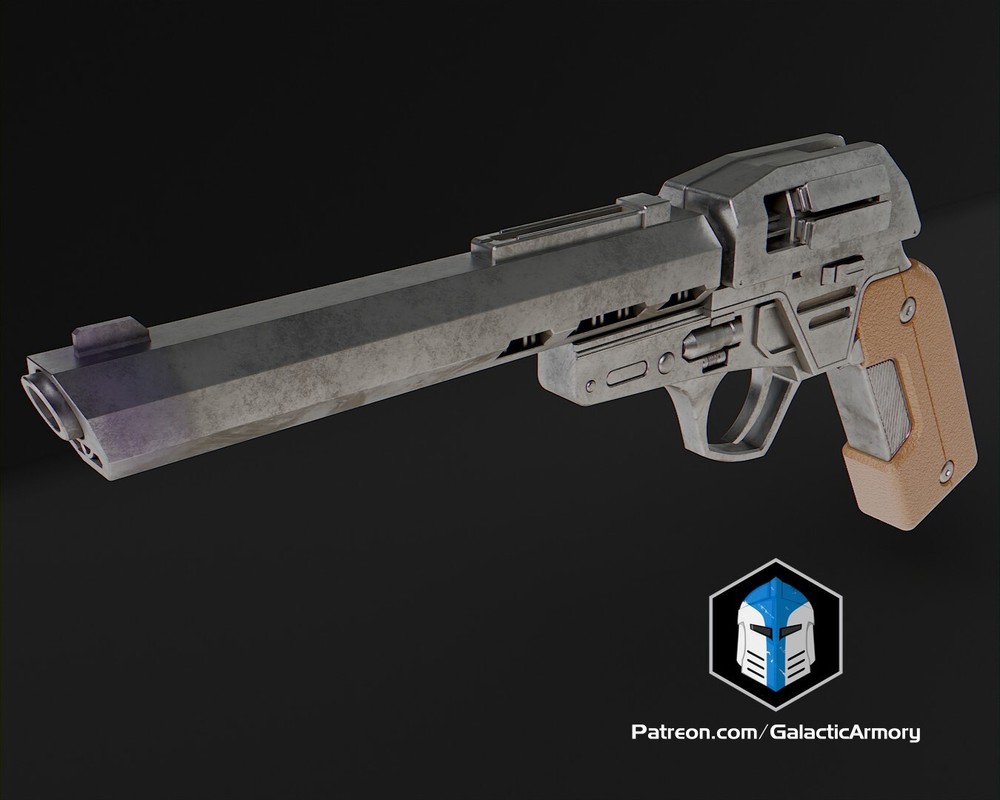 Custom 3D Printed Jedi Survivor Blaster - LW-96 Replica Prop 1:1 (Painted)