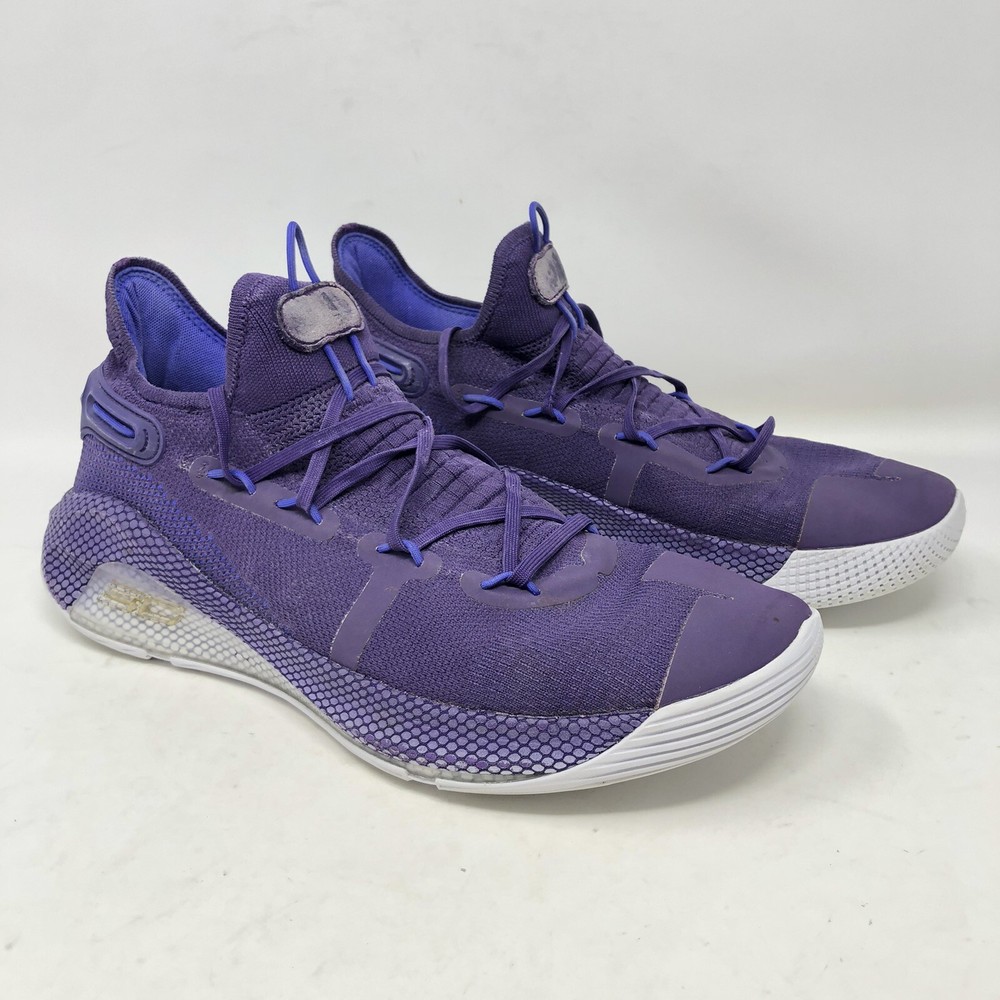 Under Armour Curry 6 team Violet-Purple basketball shoe 3022893-500 Men Size 14