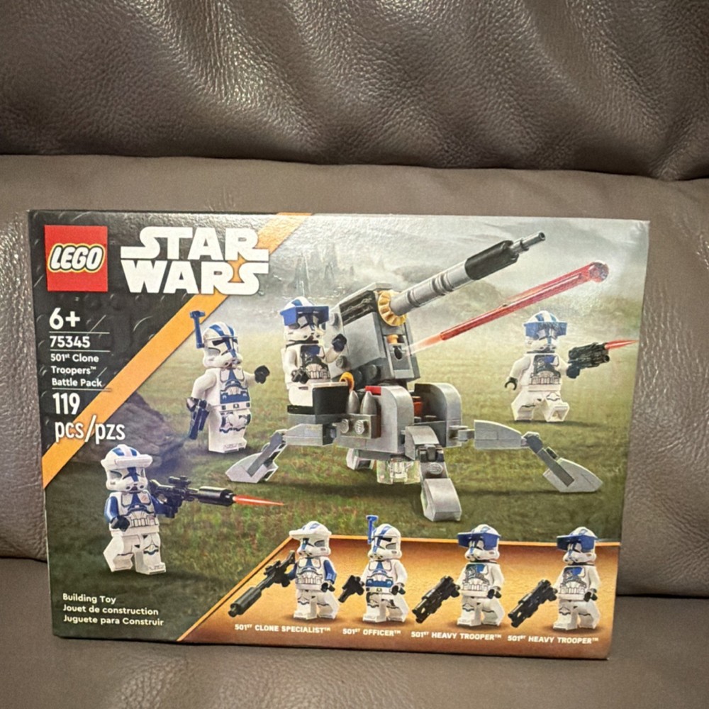 LEGO Star Wars 501st Clone Troopers Battle Pack 75345 Complete Set 119 Pieces