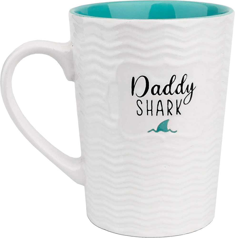 Best Dad Gifts Daddy Shark Cute 16 Oz Coffee and Tea Mugs,For Dad,Hubby,Valentin