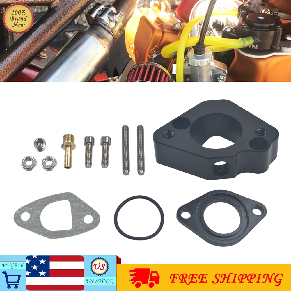 Black Billet Intake with Pulse Manifold for Predator 212cc 196cc KT196 Go Kart Engines