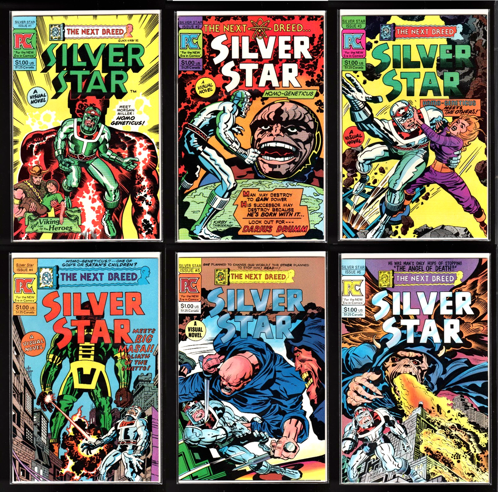 SILVER STAR #1-6 9.6/9.8 NM+ AVG GRADE COMPLETE JACK KIRBY LOT OF 1983 PC COMICS