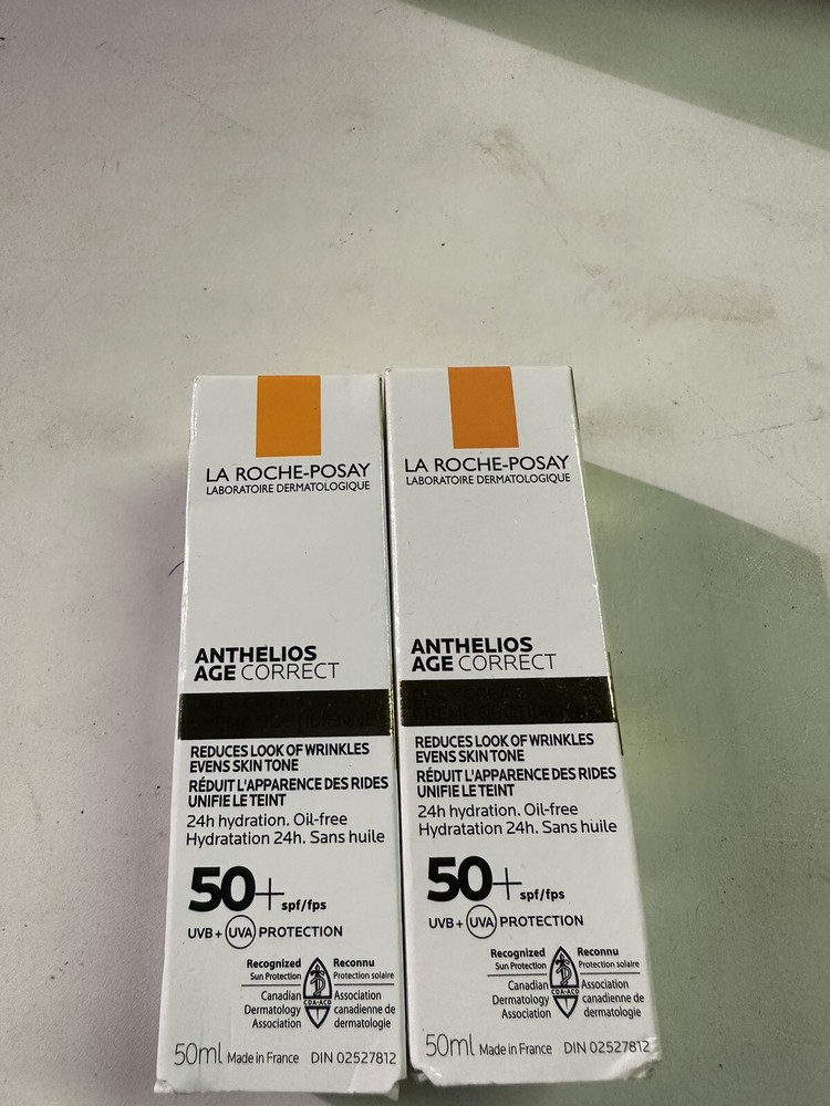 NEW! 2X! La Roche Posay Anthelios Age Correct SPF50+ Daily Cream Mexoryl 50mL