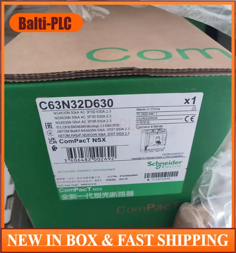 SND C63N32D630 NSX630N 50kA AC 3P3D 630A 2.3 US Free TAX