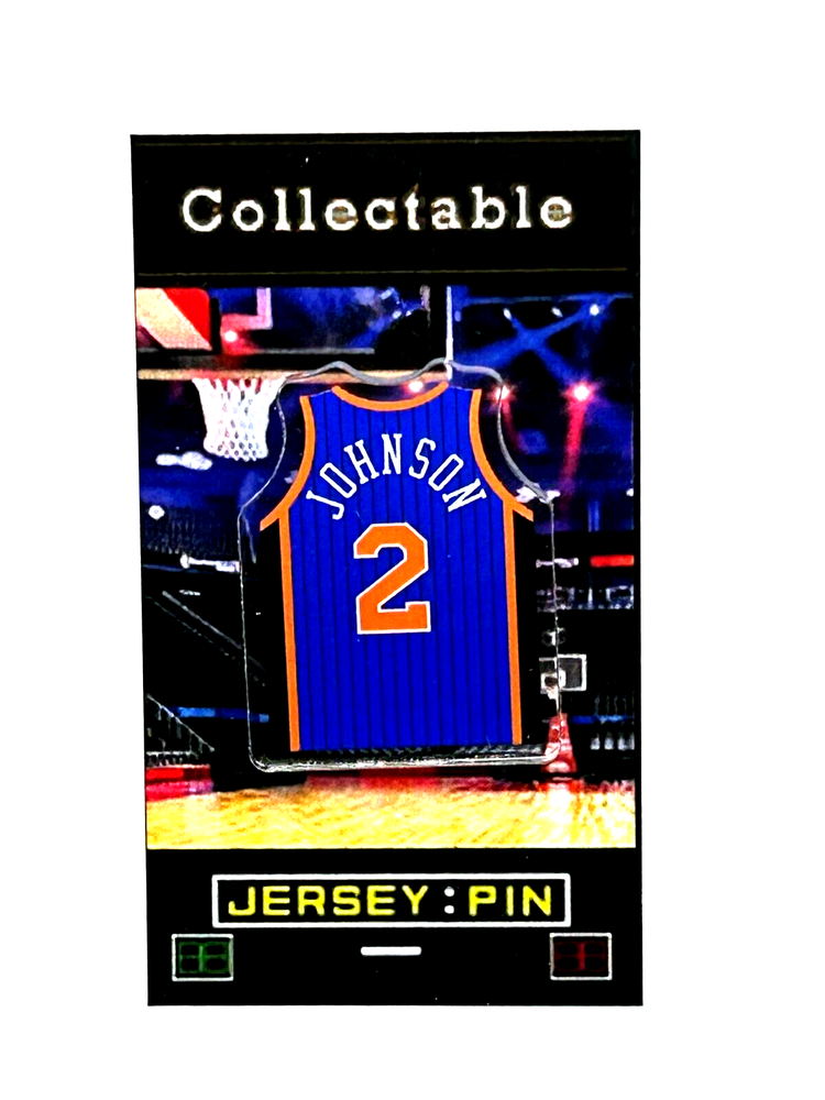 New York Knicks Larry Johnson jersey lapel pin-Classic Collectable-FREE SHIP
