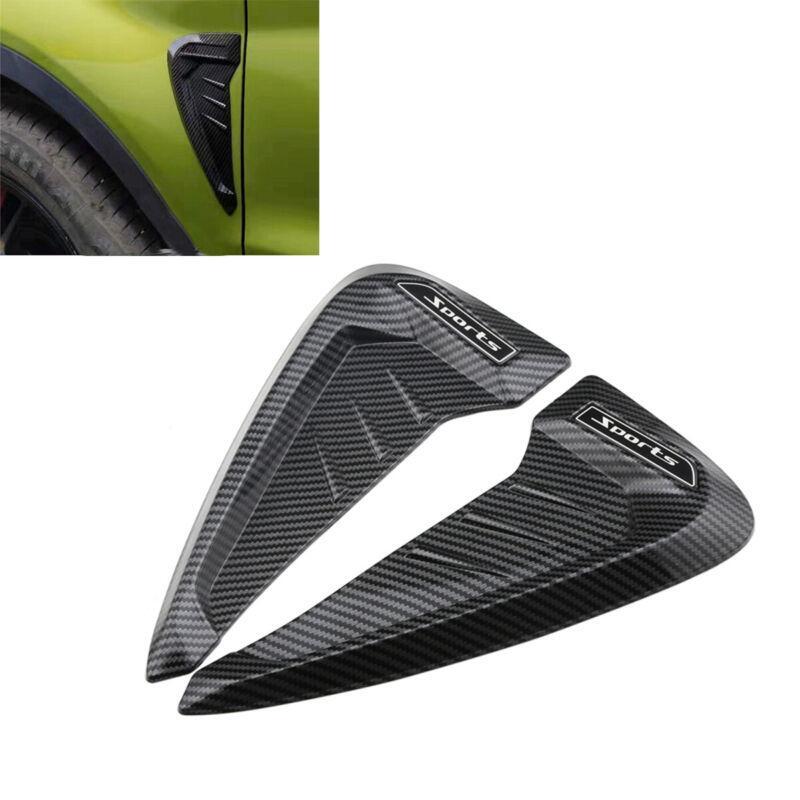 Carbon Fiber Fairing Side Wings Air Deflectors Wind Deflectors Sticker Universal